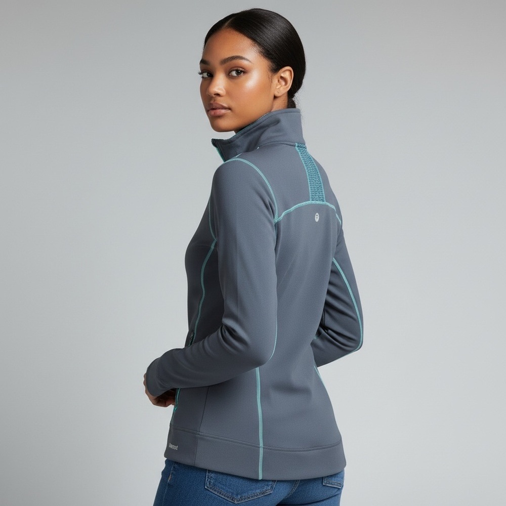 Marmot - Gray/Teal Green Accents - Yoga Jacket - SIze Large